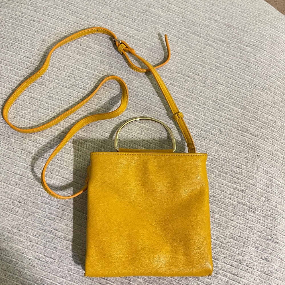 Metal handle 2 compartments crossbody